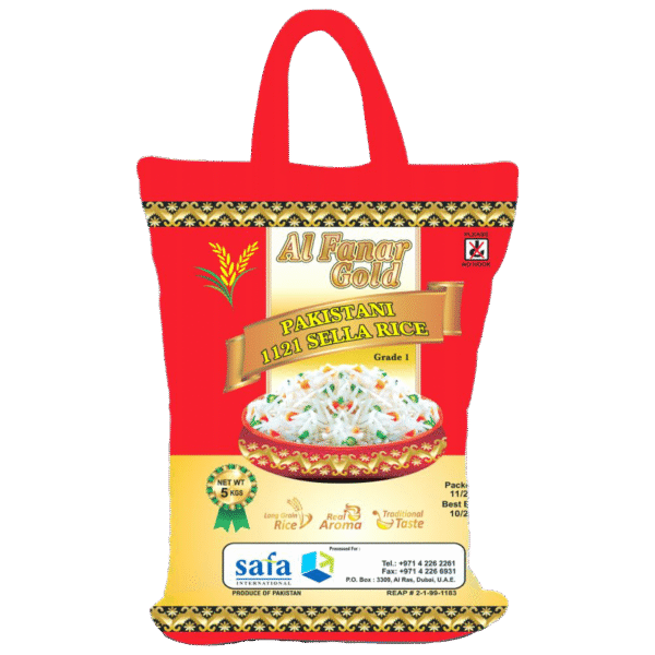 Al Fanar Gold Pakistani Sella Rice 1121 5Kg