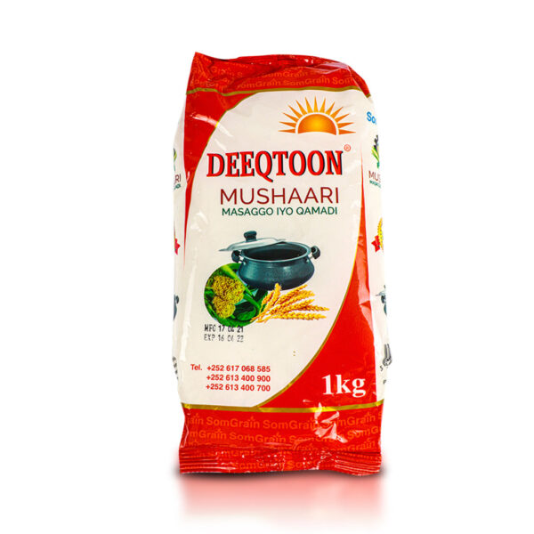 Deeqtoon Mushaari Masago iyo Qamadi 1Kg