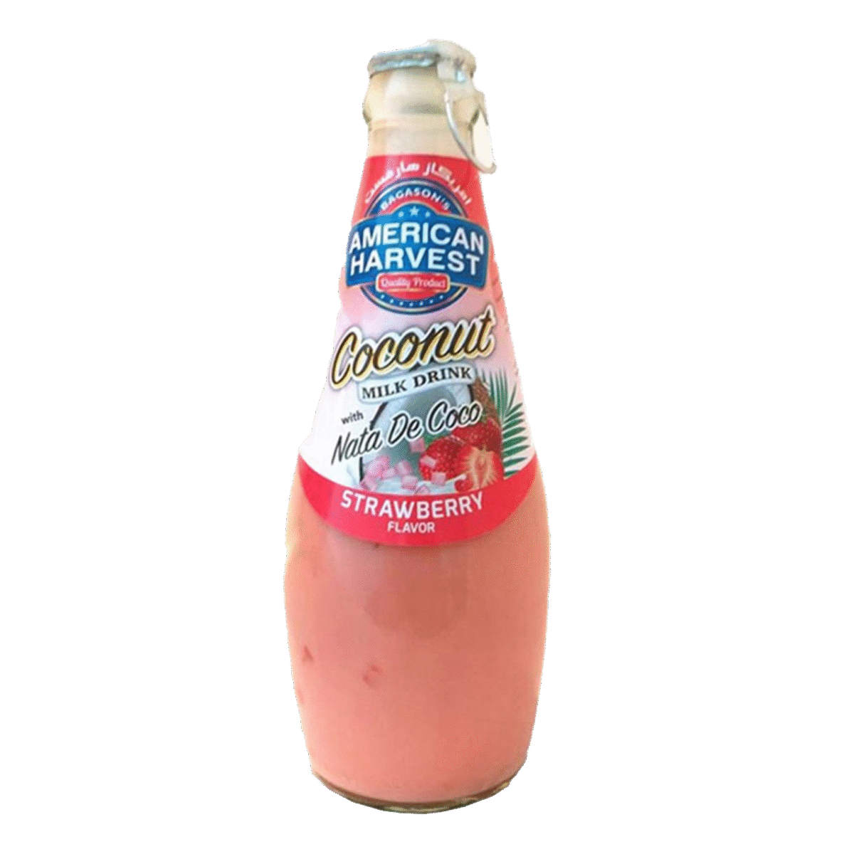 A/H Coconut Milk Drink Nata De Coco Strawberry Flavor 290Ml